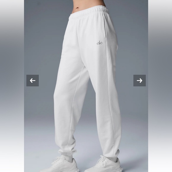 Alo Yoga Accolade Sweatpants jogger, chromed Alo logo (original piece - Picture 4 of 17